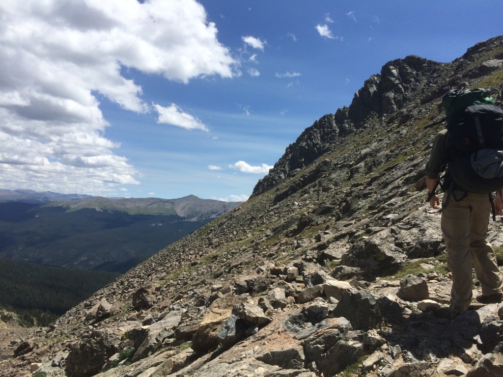 Coming back down Fancy Pass was a bit rough