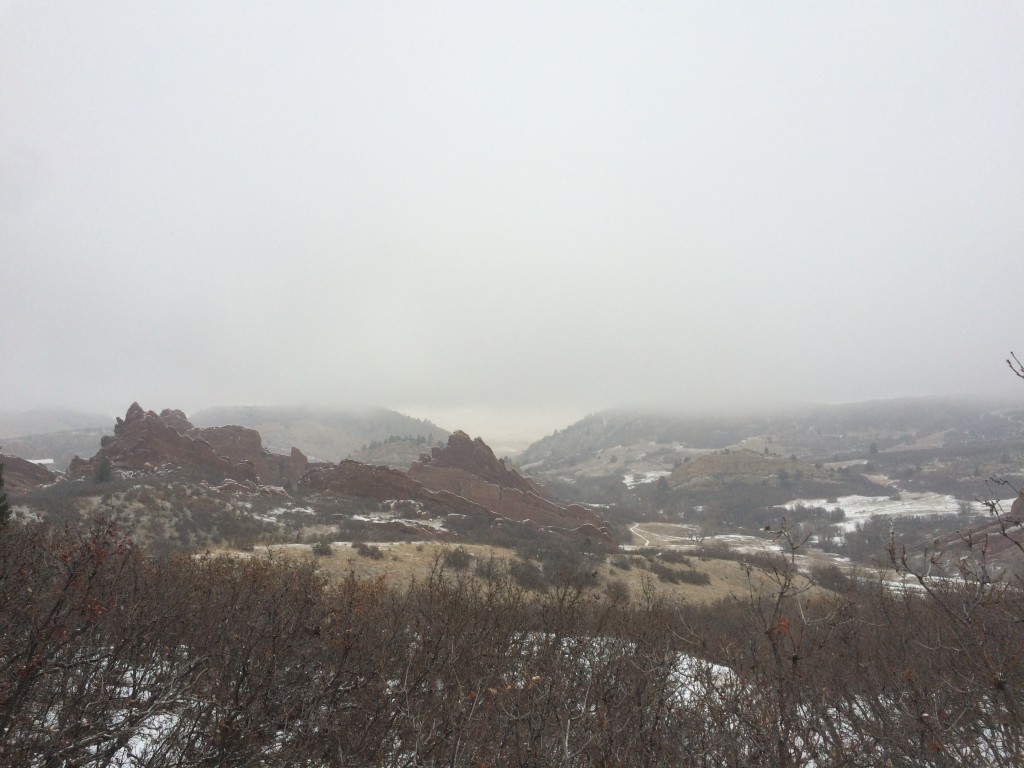 Flatiron rock formations