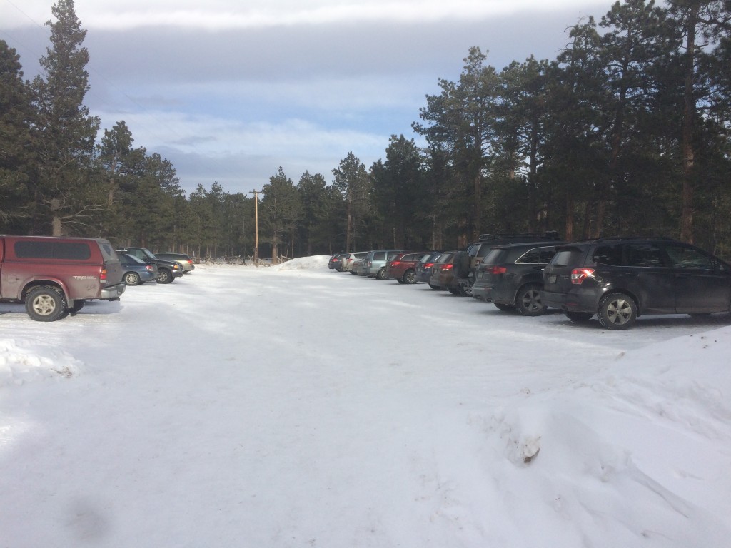 Wild Basin winter parking area