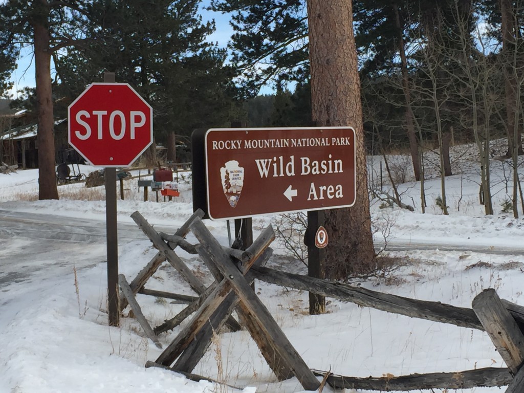 Wild Basin Area Sign